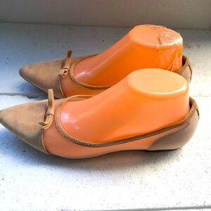 Halogen Atlantic Pacific Womens Cream See Thru Slip On Sandals Size 6.5M